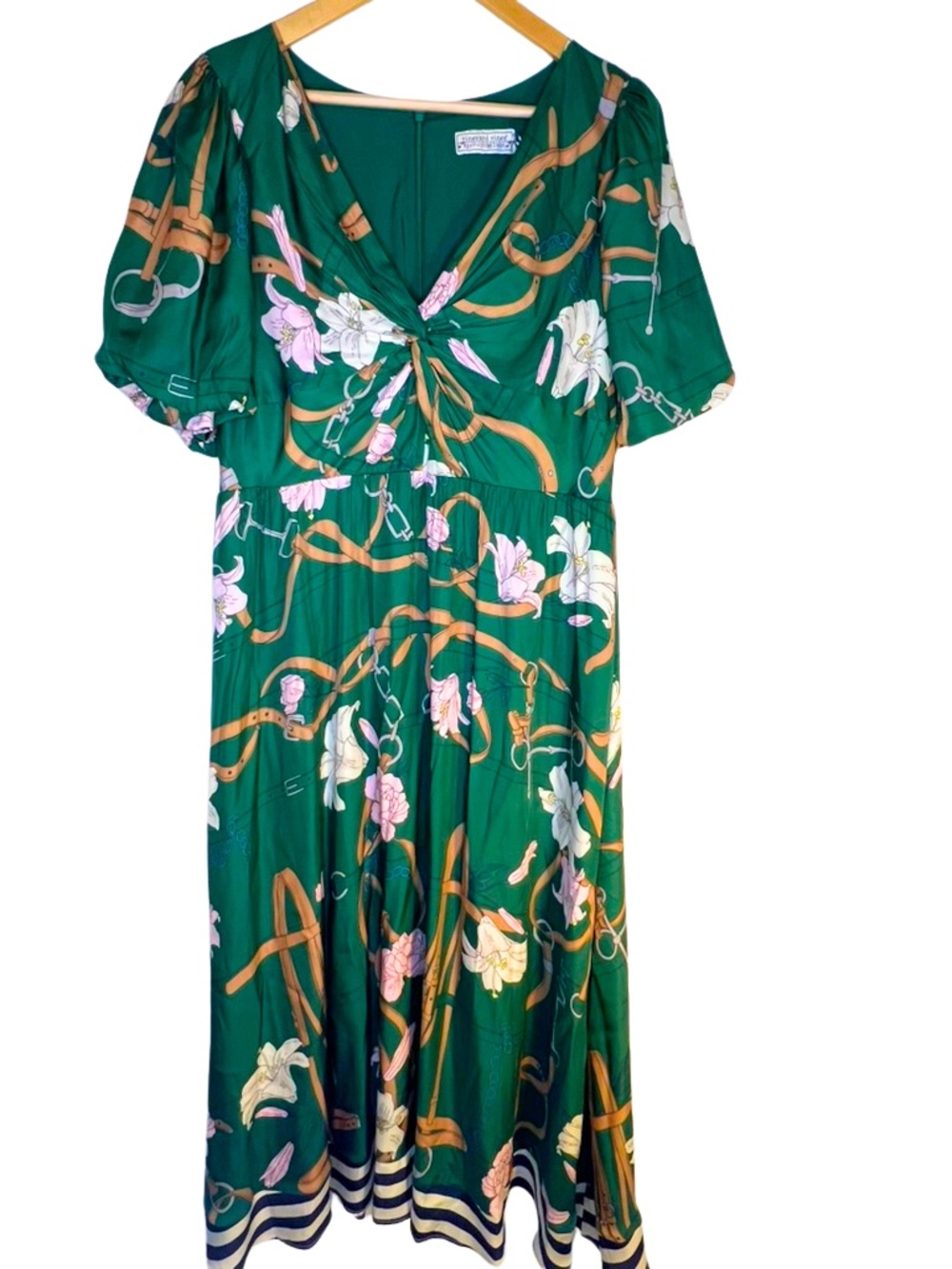 Vineyard Vines Kentucky Derby Scarf Maxi Dress - Picture 4 of 9